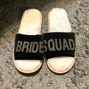 Cute soft bridal slippers
